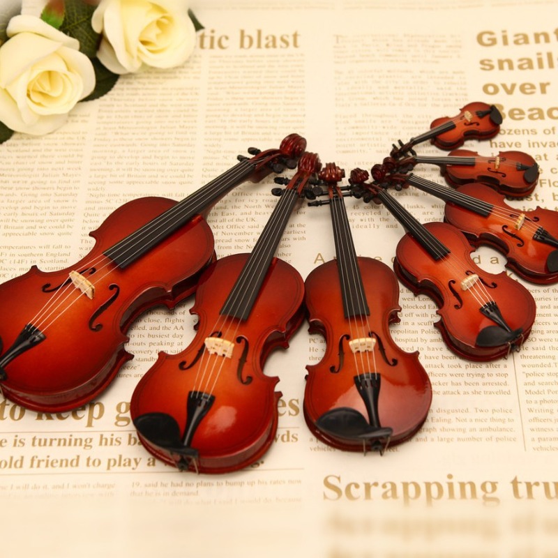 Musical Instrument Old - Minik Keman Heykelcik El Yapımı Ahşap