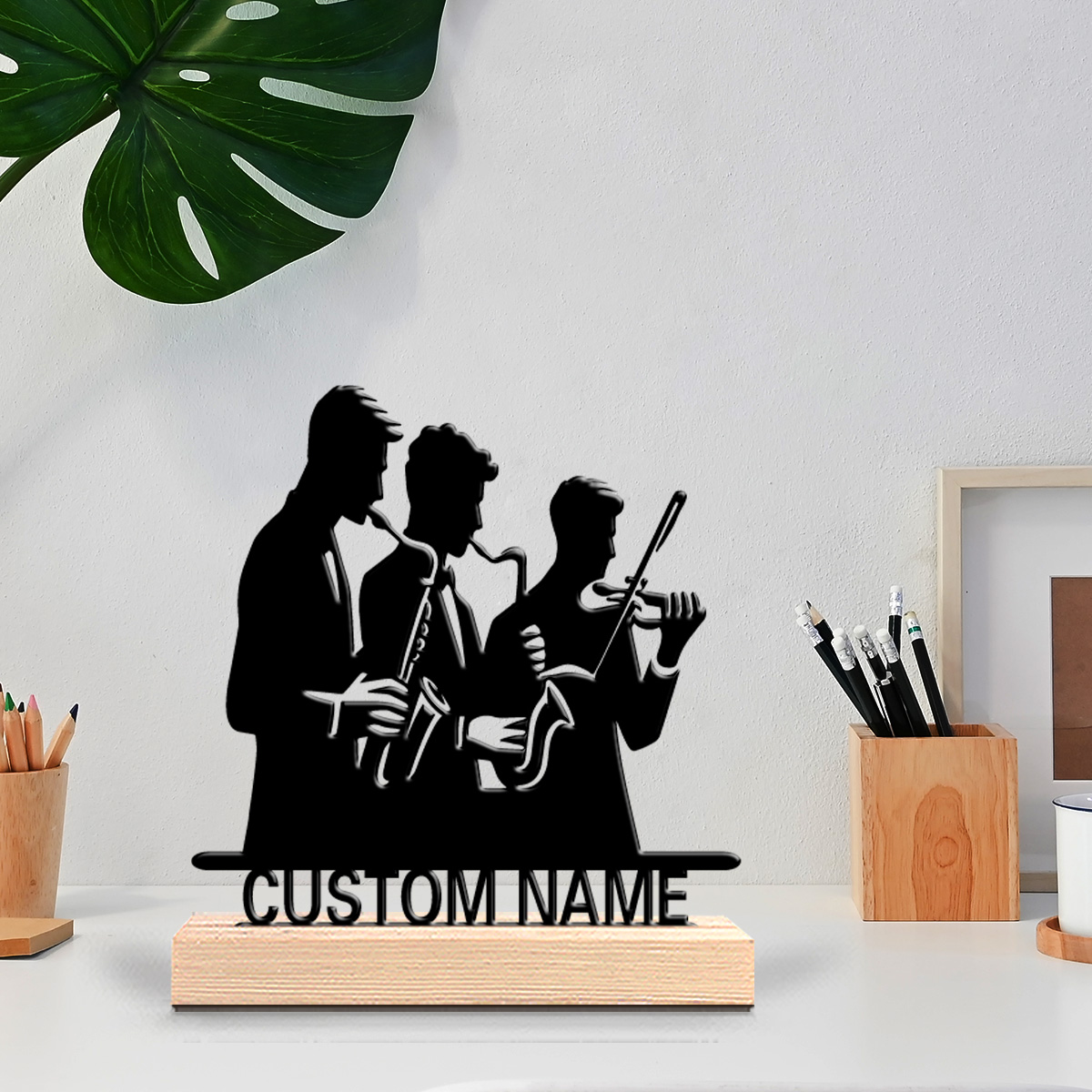 Musical Instrument With Names - 1 adet Müzik Aletleri Çalan Kişinin