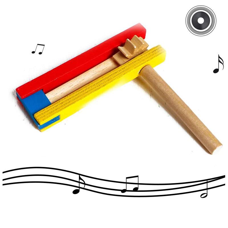Musical Instrument Clapper - 1 adet ahşap tokmak çocuklar ritim