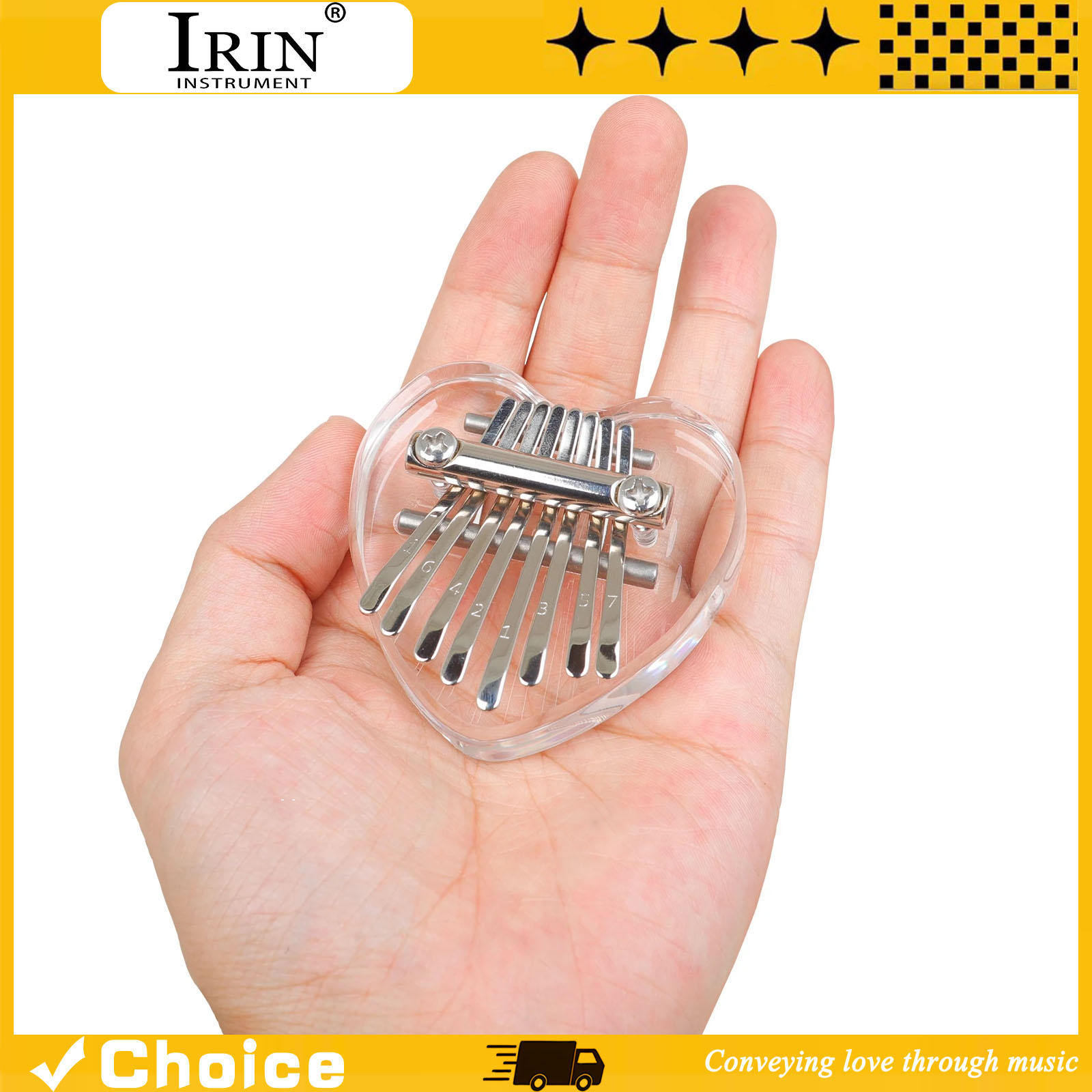 A Musical Instrument With Keys - 8 tuşlu Kalimba Mini Başparmak Piyano