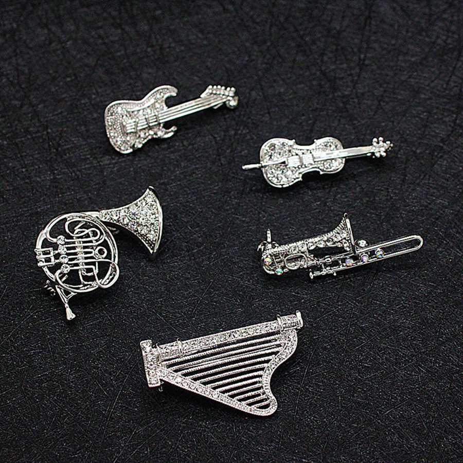 Musical Instrument Image - Görüntü Taklidi Müzik Aleti Broş Broş