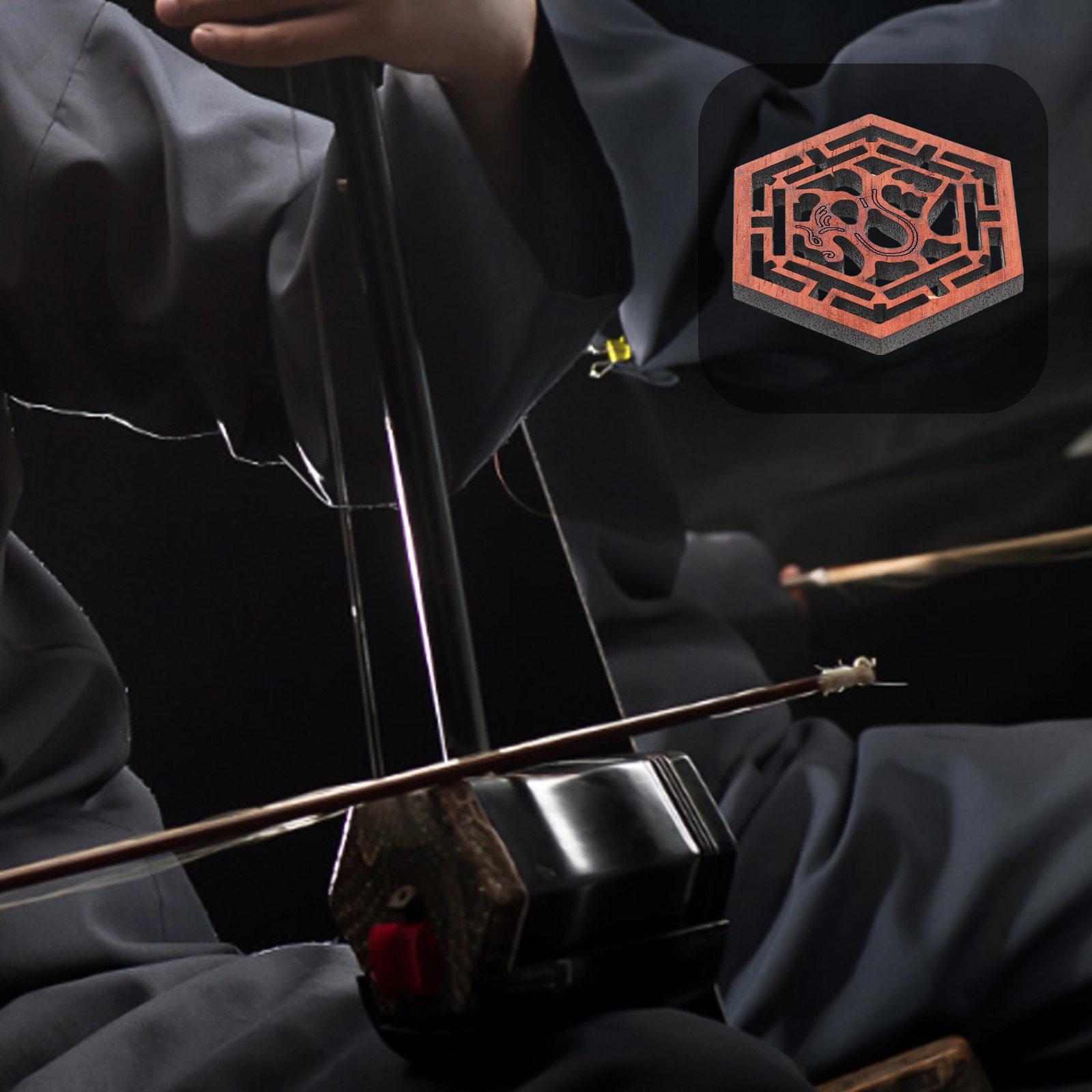 Erhu Violin Chinese - Yüksek Kaliteli Gül Ağacı Erhu Ses