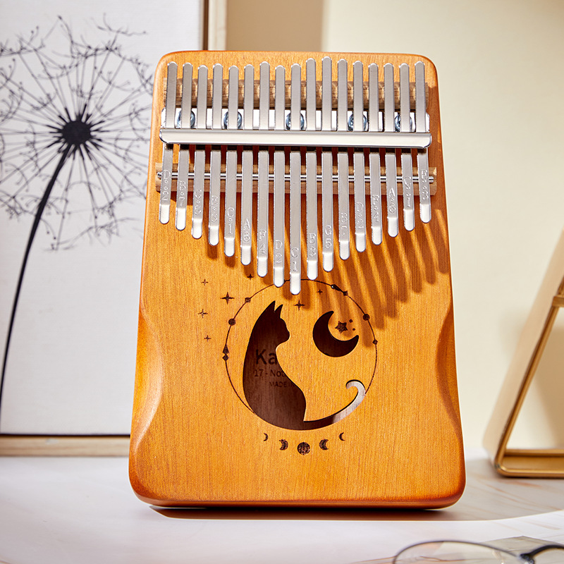 A Musical Instrument With Keys - 17 Tuşları Kalimba Degrade Renk Tasarım