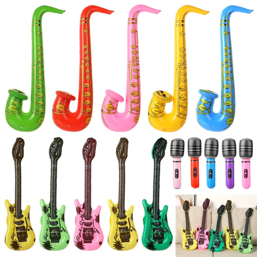 Musical Instrument Blow - 5 Gitar 5 Saksafon 5 Mikrofon