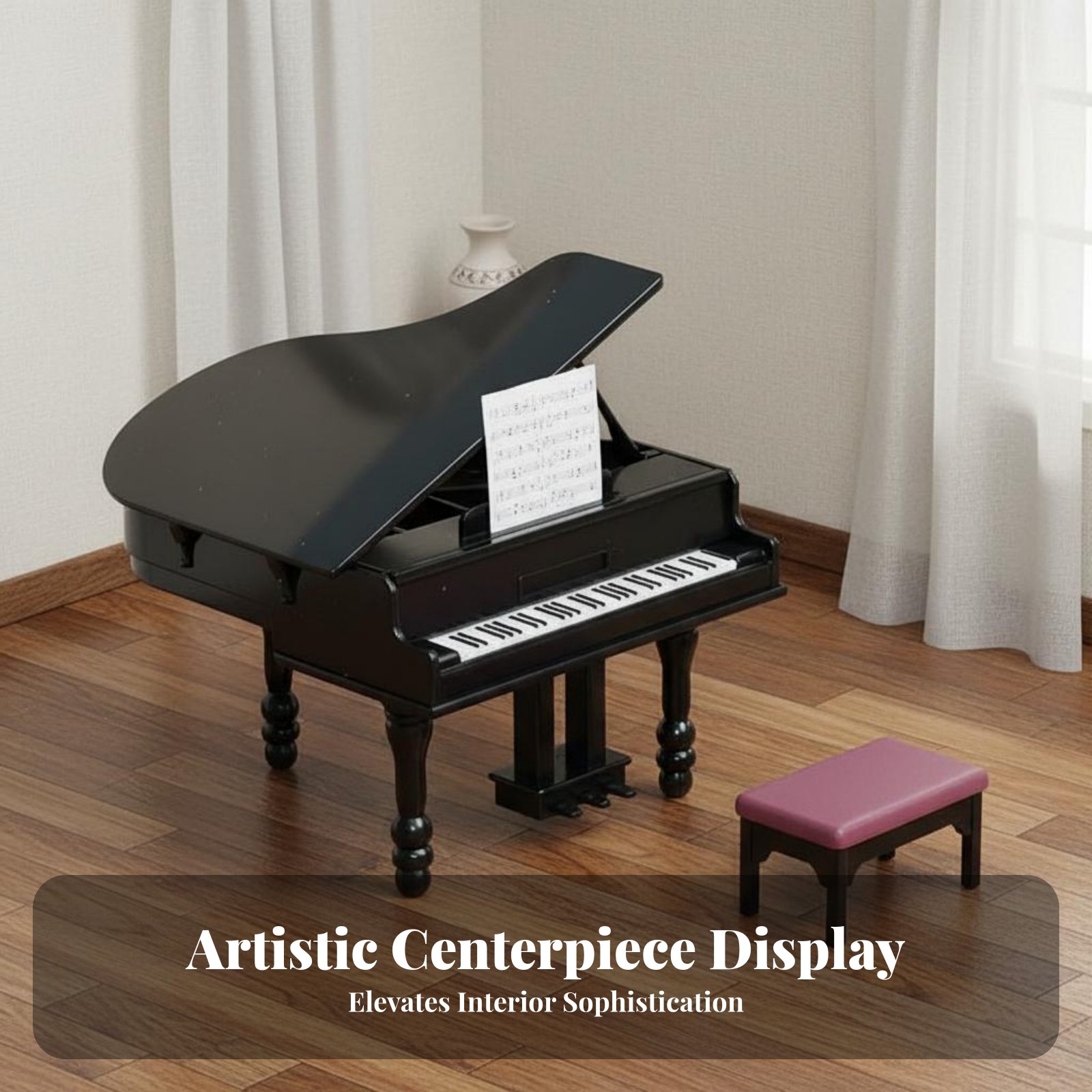 Musical Instrument Old - Bebek Evi Piyano ve Tabure Seti