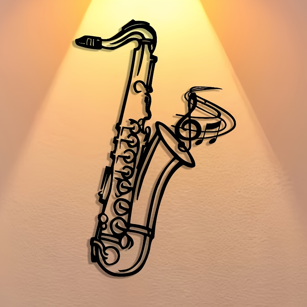 Metal Duvar Sanatı Saksafon De - Musical Instrument Image incelemesi ve fiyatı